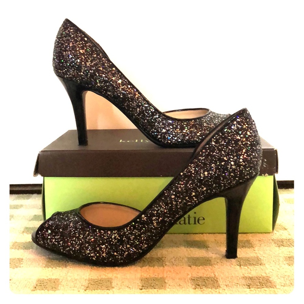 Black Sparkle Heel